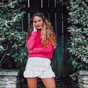 Zara knit pink sweater